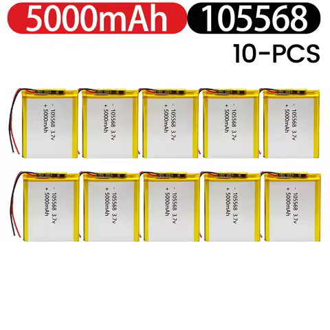105568 High Capacity 5000mah 3.7V Battery+PCB Protection Board Rechargeable Flat Battery Laptop Batt