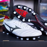 รองเท้าสตั๊ด รองเท้าฟุตบอล รุ่น Mizuno Mor.elia Neo I V สีขาว [สินค้ามาใหม่ แถมฟรีถุงใส่รองเท้า พร้อมกล่อง]
