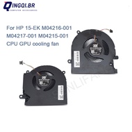 New GPU CPU Fan For HP 15-EK M04216-001 M04217-001 M04215-001 CPU GPU Cooling Fan DC12V 2.25W Free S
