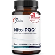 Designs for Health Mitochondria Energy Formula with Bio-PQQ - Mito-PQQ Rhodiola + 20mg PQQ (Pyrroloq