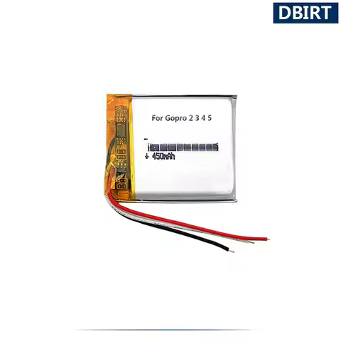 450mAh 3-Wires Li-polymer Battery For GoPro ARMTE-001 002 Hero 3 3+ 4 5 HERO3 HERO4 Wi-Fi Remote Acc