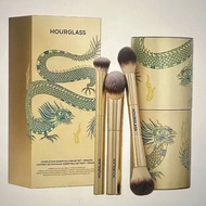 HOURGLASS Hourglass 3x Makeup Brush Set Gold Dragon Foundation Concealer Highlight Blush Cosmetic Br