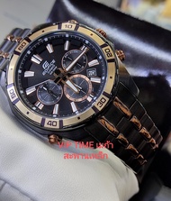 นาฬิกาข้อมือผู้ชาย Casio EDIFICE มีไฟ รุ่น EFR-534BKG-1A รับประกันศูนย์CMG 1 ปี