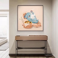 Anime Cartoon Elephant Children's Room Bedroom Hanging Painting Modern Simple Decoration Niche Art D
