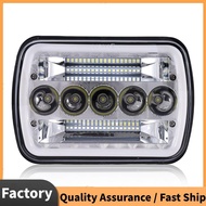 5X7Inch 7X6Inch LED Headlight Hi-Lo Beam  DRL for   XJ  YJ