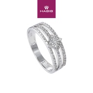 HABIB Diamond Ring in 375/9K White Gold 271131224