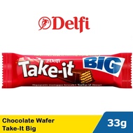 Delfi Chocolate Chocolate Wafer Take-It Take It BIG 33g 33 grams