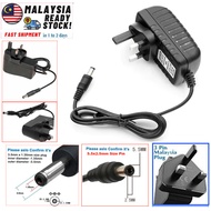 5v 9v 12v 1A 2A UK Malaysia Plug Adapter Power Supply Charger CCTV DVR Camera Modem Router Laptop 5.