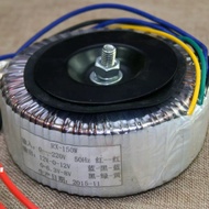 หม้อแปลง Toroidal VFDRT 150W 5.1A 12V แบบคู่1.2A 0-6.3V-8V เดี่ยวม้วนทองแดงบริสุทธิ์เครื่องขยายเสียง