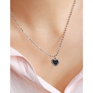 [Unninee] Vintage Heart Toggle Chain Necklace Surgical Steel