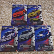 Hotwheels silver series BMW M1,M2,M3,M4,M5