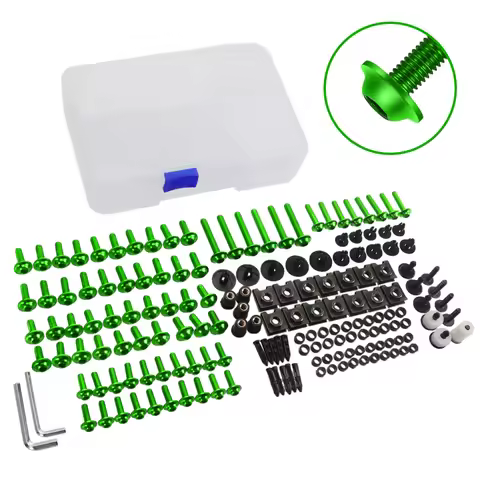 FOR KAWASAKI ZX1400 ZX25R ZX4r ZX6 ZX636 ZX636R M5 M6 Complete Body Motorcycle Fairing Bolts Kit CNC