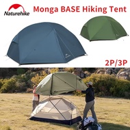 Naturehike Monga BASE Hiking Tent Waterproof 2P 3P Outdoor Camping Tent Lightweight Backpacking