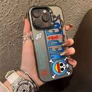 Pirate King Pattern Phone Case Compatible for IPhone 15 14 13 12 11 Pro Xr X Xs Max 13plus 7/8 Plus Se2020 Metal Button Independent Mirror Frame Super Cool Phone Case