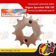 TGO-CG125-SPROCKET-428-13T | Engine Sprocket 428 13T | Takasago parts | TMX 125 Alpha