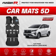 Fusion R 5D Car Carpet Innova Reborn Premium Car Floor Carpet Carbon Car Carpet