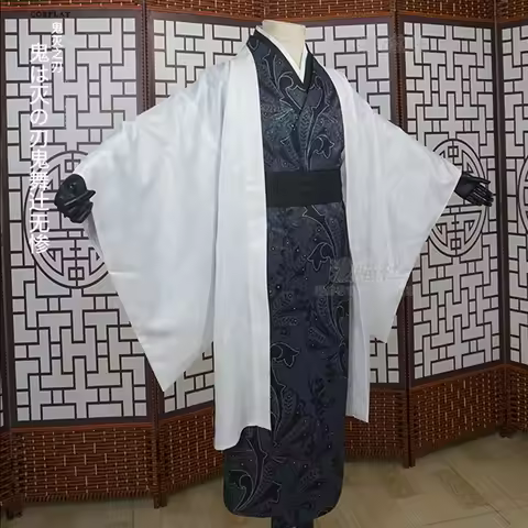 Kibutsuji Muzan Cosplay Costume Anime Kimono Fancy Suits Halloween Carnival Unforms Custom Made