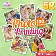100keping -5R gambar ｜HD Kualiti Cetak Gambar Murah ｜Cuci Gambar Kertas Berkilat｜Glossy 5R Photo Pri