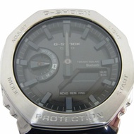 卡西歐 G-SHOCK 全金屬 2100 系列 GM-B2100SD-1AJF 灰色銀色不鏽鋼男士手錶