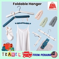 Travel Hanger with Clips Cloth Hanger Socks Stokin Hanger Travel Umrah Haji Tudung Penyidai Foldable