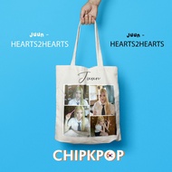 TOTEBAG [PACKAGE SET] JUUN H2H HEARTS2HEARTS I PC H2H I PHOTOCARD H2H I CARMEN I ALBUM H2H HEARTS TO