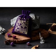Skull Dice Bag | Velvet For Board Games Dungeons and Dragons DnD Set D&D