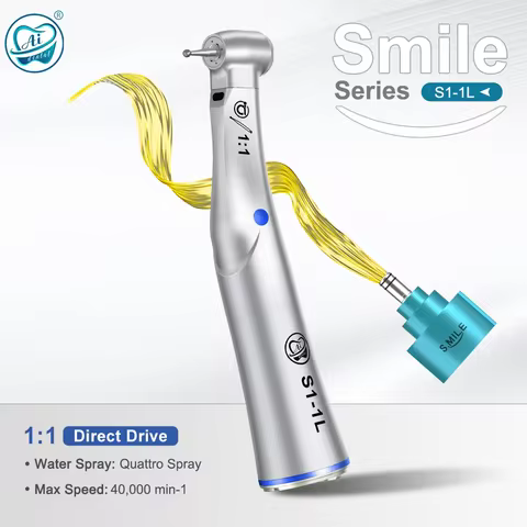 S1-1L-Set Low Speed Dental Handpiece Kit​ AI DENTAL Smile Series 1:1 Contra Angle with Quattro Water