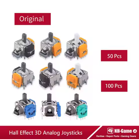 50/100pcs Enhanced Edition Hall Effect Joystick For PS5 Gamepad 3D Analog Stick Sensor Module For PS