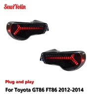 Car LED Tail Light Accessories For Toyota GT86 FT86 2012-2014 Auto Rear Fog DRL Brake Turn Signal La