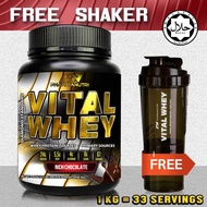 Whey Protein Halal – Vital Whey 1kg/2.2lbs Whey Isolate With 24g Protein 33 Servings - Fast Muscle R