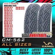 TAYAR MOTORSIKAL CAMEL CM562 CM-562 TUBELESS TYRE 90,100,110,120,130,140,150/90,80,70-10,12,13,14,15