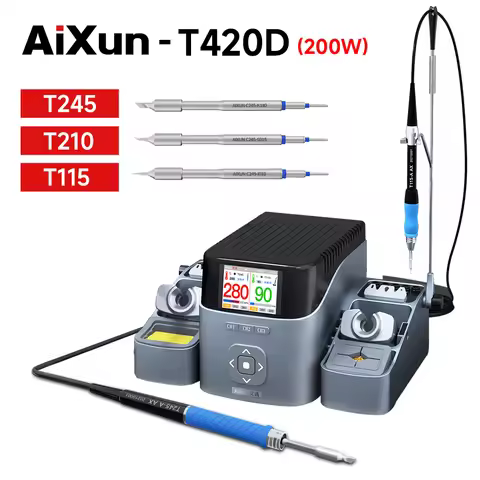 Aixun T420D Intelligent Double Welding Station with Handle Seat T245 T210 T115 Welding Handle Iron T