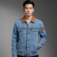 AWAS JAKET DILAN DENIM WASH JEANS GRATIS EMBLEM BENDERA UKURAN XS S S M L XL XXL BAHAN TEBAL PREMIUM