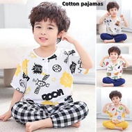 New Kids boy Pyjamas cotton silk pyjamas kids short sleeve pyjamas kids pyjamas set boy pajamas set