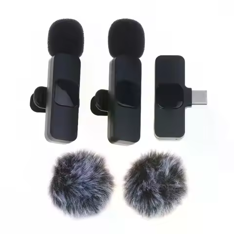 K9 Wireless Microphone Mini Audio Video Recording Mic For Phone Android Laptop Live Gaming Mobile Ph