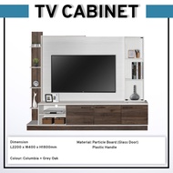 TV Cabinet with Feature Wall Mount TV Rack Storage Cabinet