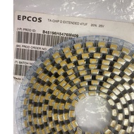 SMD Tantalum Capacitor EPCOS 47uF 25V 20% Model B45196H5476M409