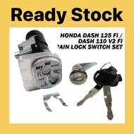 Honda Dash110 Fi / Dash125 Fi New Honda Main Switch SET Seat Lock Key Set Suis Rumah Kunci DASH 110 125 2 FI dash2 fi