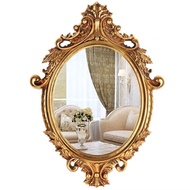 European vintage mirror toilet mirror dressing table reflective mirror magic mirror vintage english gold embossed mirror