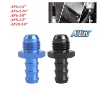 AN6 8 10 Barbed Push On Fuel Oil Hose Line Fitting Adapter Rubber Pipe Connector 3/8 5/16"