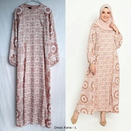 Dress / Gamis / Abaya Muslim Motif Kana by Kamilaa Itang Yunasz