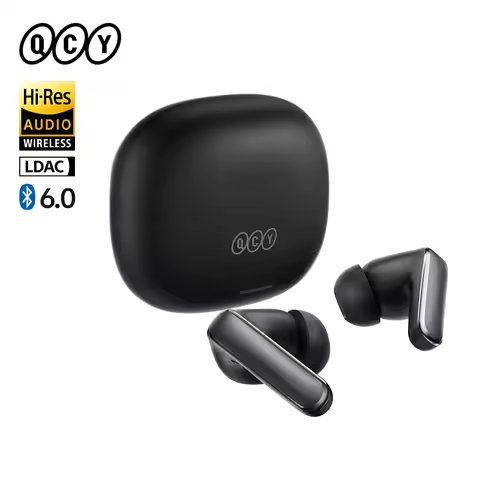 QCY HT21 Wireless Earphones Melobuds N65 -60dB AI Adaptive ANC Earbuds Bluetooth 6.0 LDAC Hi-Res Aud