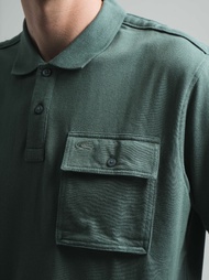 camel active Mens Balsam Green Baby Terry Polo Shirt