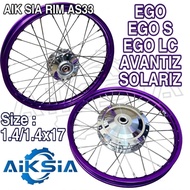 ALLOY RIM SCOOTER 1.40x17  EGO,EGO S,NOUVO S,EGO LC,AVANTIZ,SOLARIZ AIK SIA ALLOY RIM COMPLETE SET