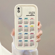 New Year 2025 Calendar Phone Case For Redmi 9A 9I 9C 9T A1 A2 Note 9 Pro Note 9S Xiaomi POCO X3 NFC 