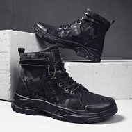 จัดส่งฟรี🚀🚀New Style Martin Boots รองเท้าบูทหุ้มข้อ รองเท้ามาร์ติน แฟชั่น รองเท้าทหาร รองเท้า Tactical boots รองเท้าปีนเขา