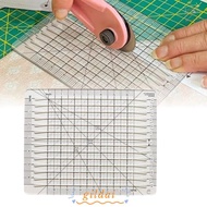 GILDAI Quilt Cutting Template, Transparent Acrylic Quilt Cut Ruler Template, Universal 5 in 1 Square