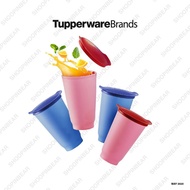 Tupperware Allegra Tall Tumbler (4) 450ml merah biru