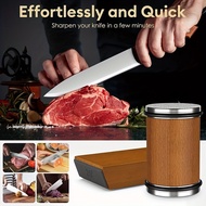 Detachable Manual Tumbler Diamond Knife Sharpener Set Rolling Knife with 15 & 20 Degree Magnetic Ang