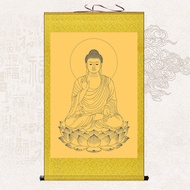 Shakyamuni Buddha Portrait Hanging Painting for Living Room Entrance Hall Buddha Hall Decorative Pai